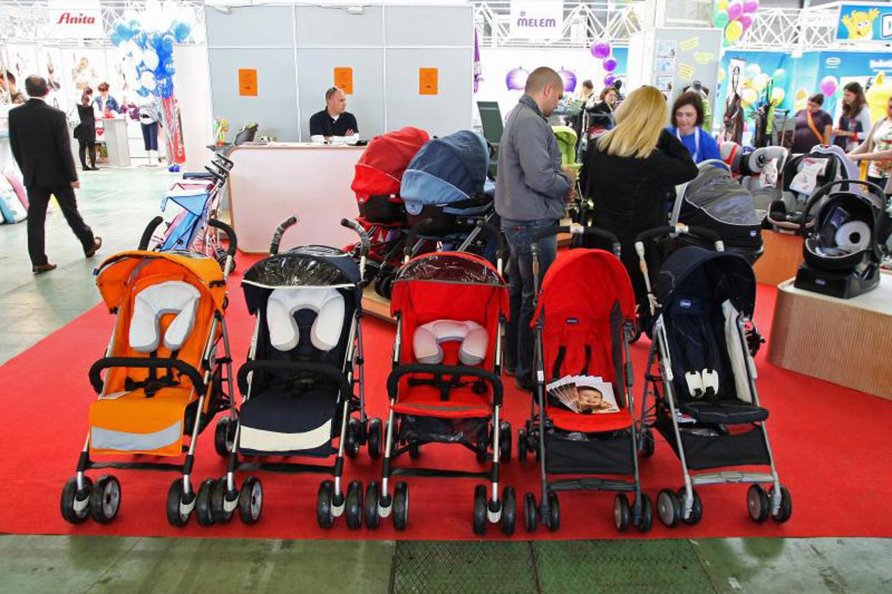 kolica, djeca, obitelj