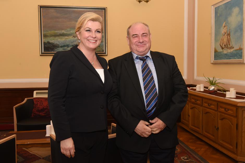 Kolinda Grabar Kitarović i prof. dr. sc. Alfio Barbieri