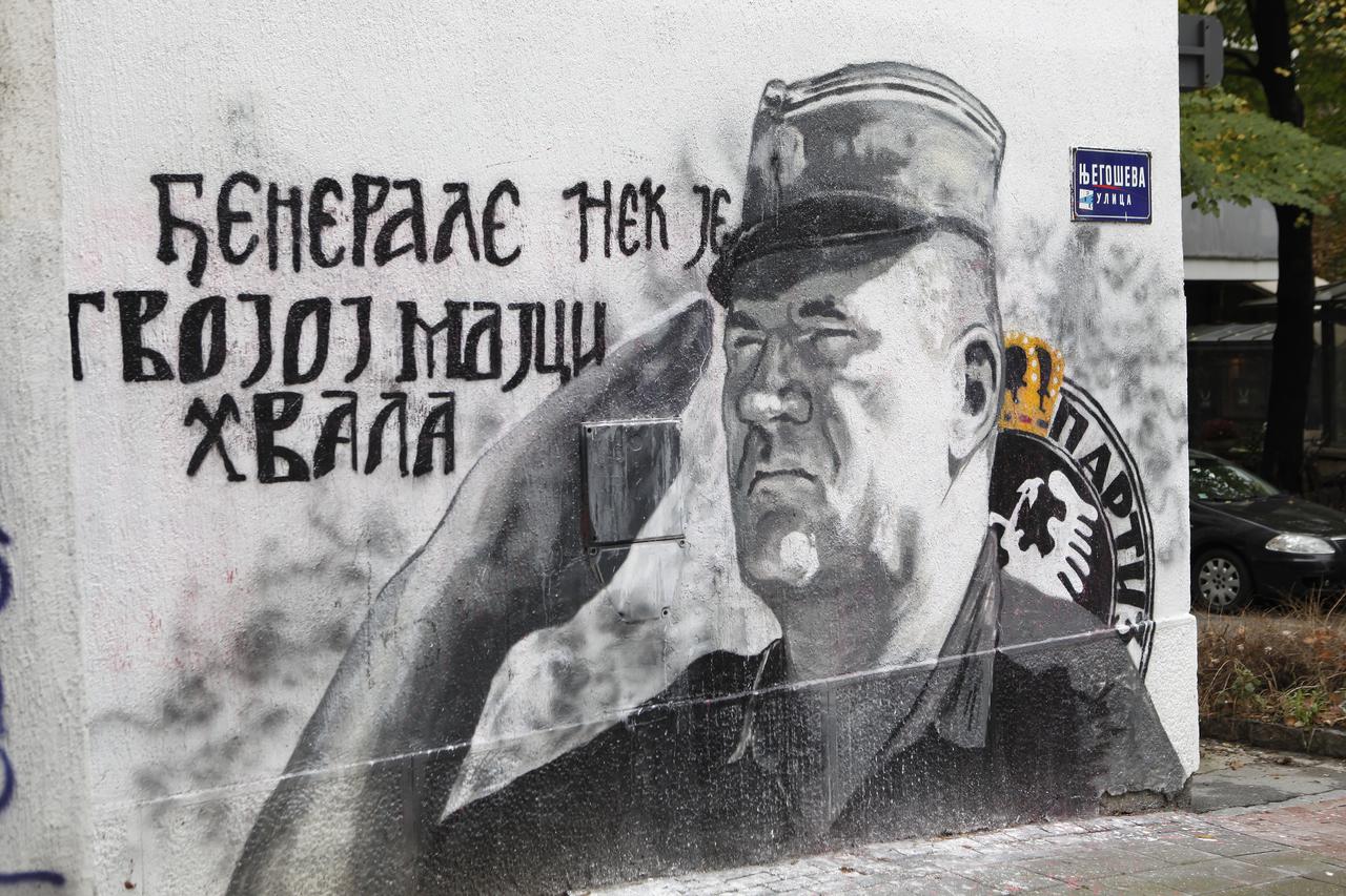 Policija zabranila uklanjanje murala Ratka Mladića u Beogradu