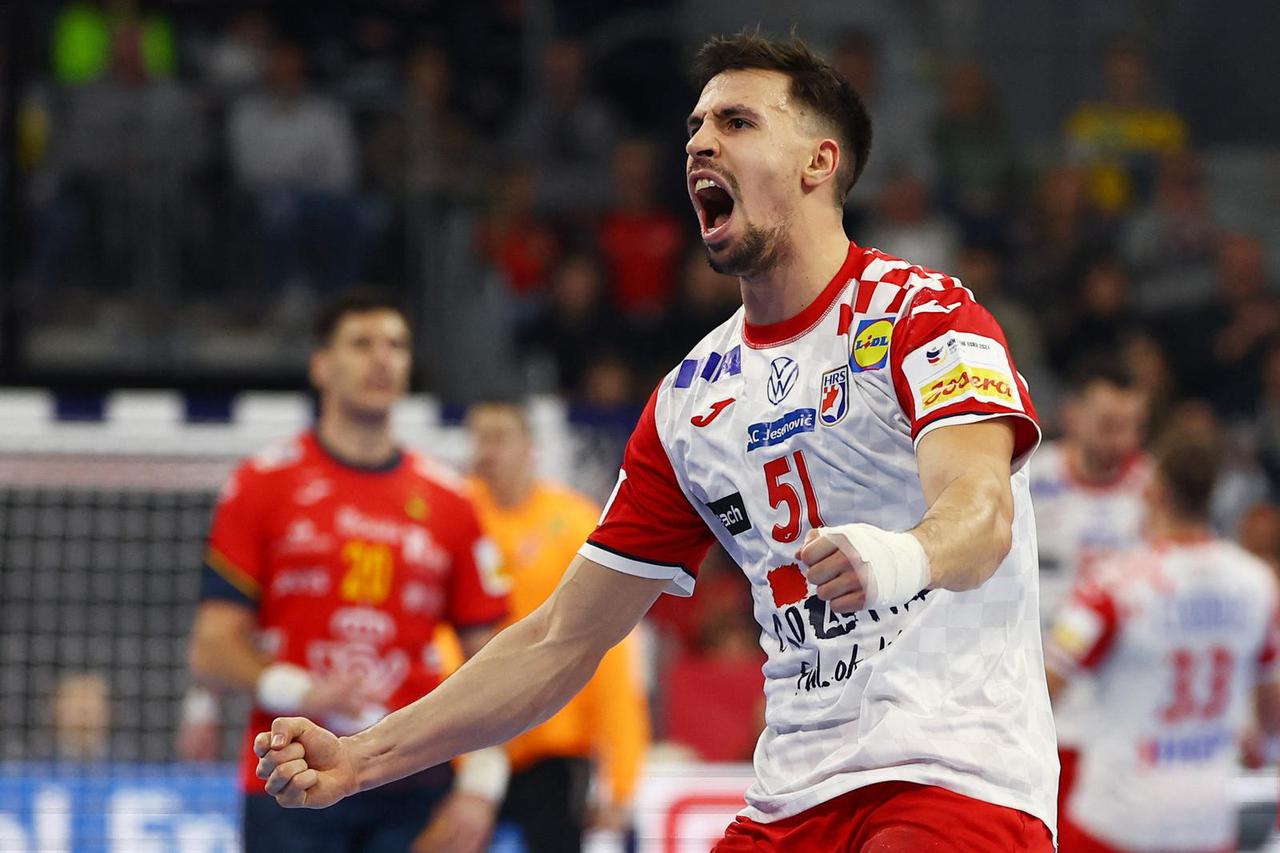 EHF 2024 Men's European Handball Championship - Preliminary Round - Group B - Spain v Croatia