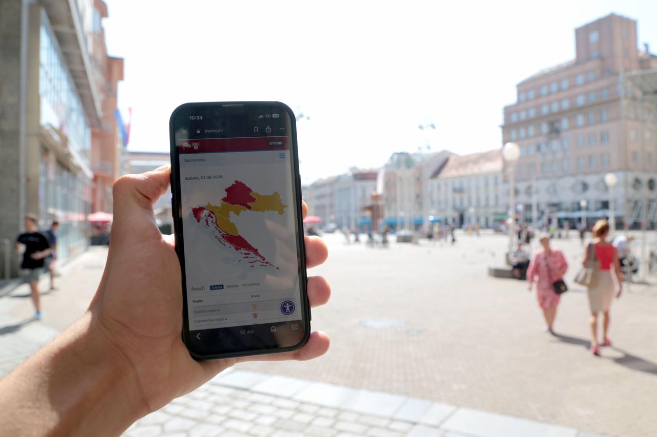 Zagreb: Zbog toplinskog vala DHMZ izdao upozorenje za Hrvatsku