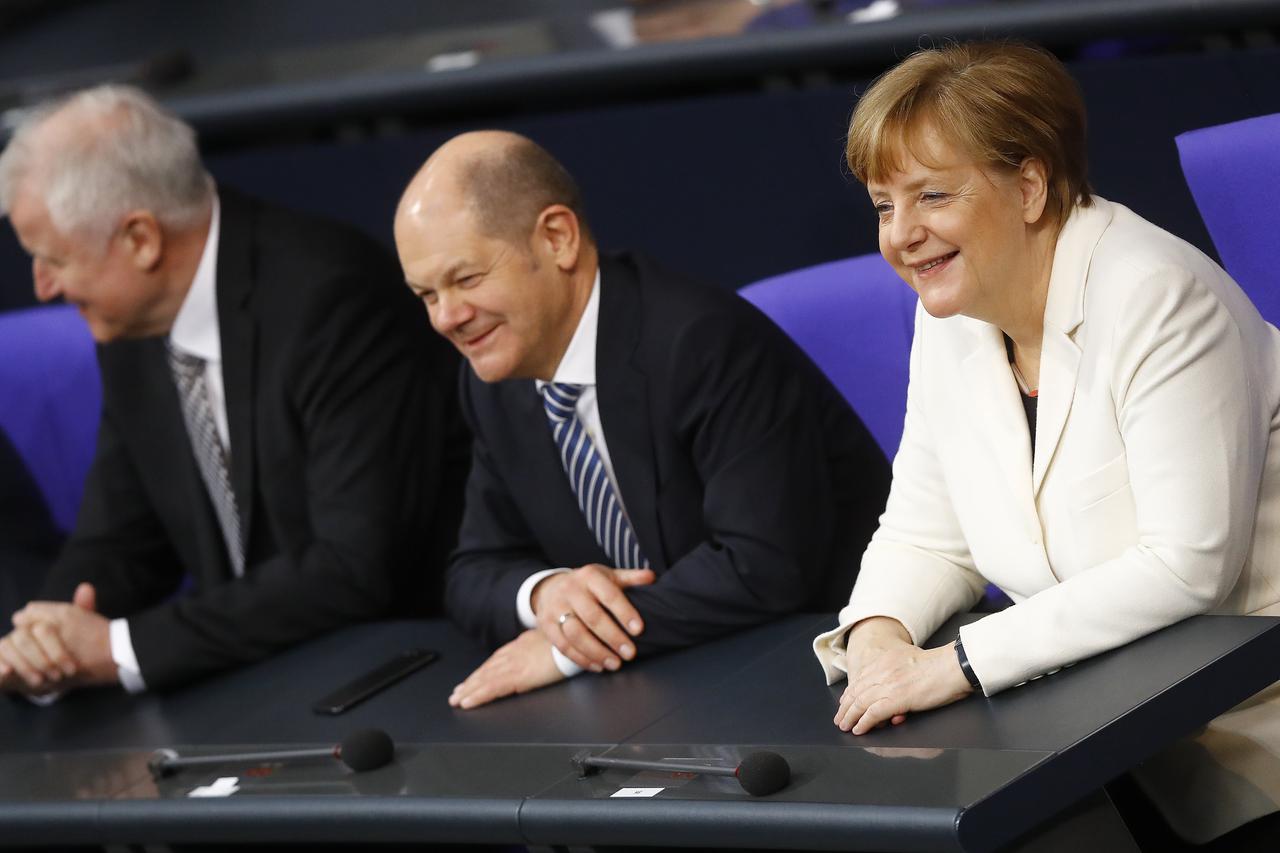 Horst Seehofer i Angela Merkel