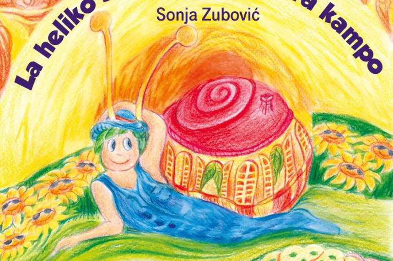 puž slavek u polju suncokreta