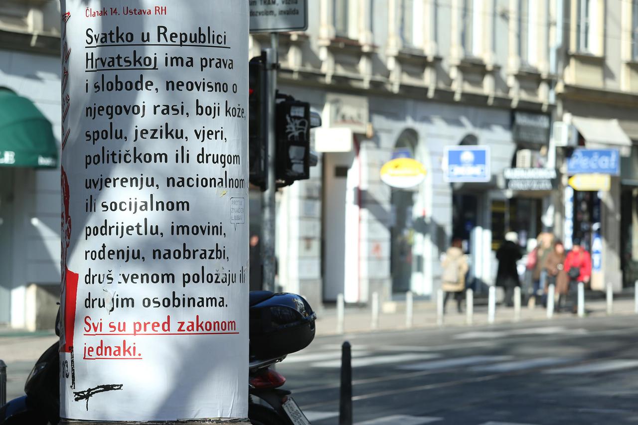 Plakat u Zagrebu