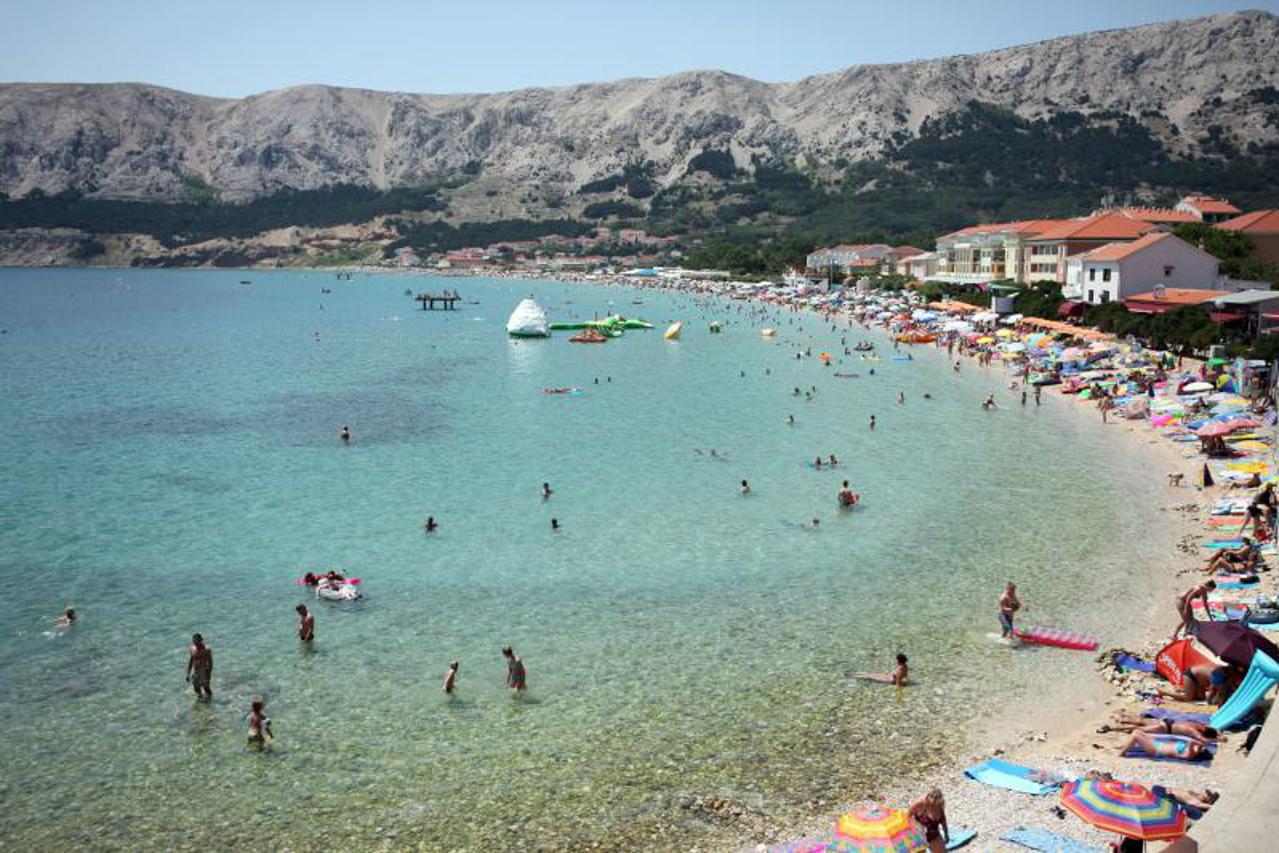 Baška,Krk,plaža