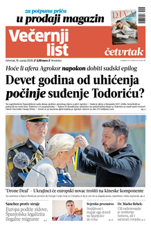 Večernji list naslovnica