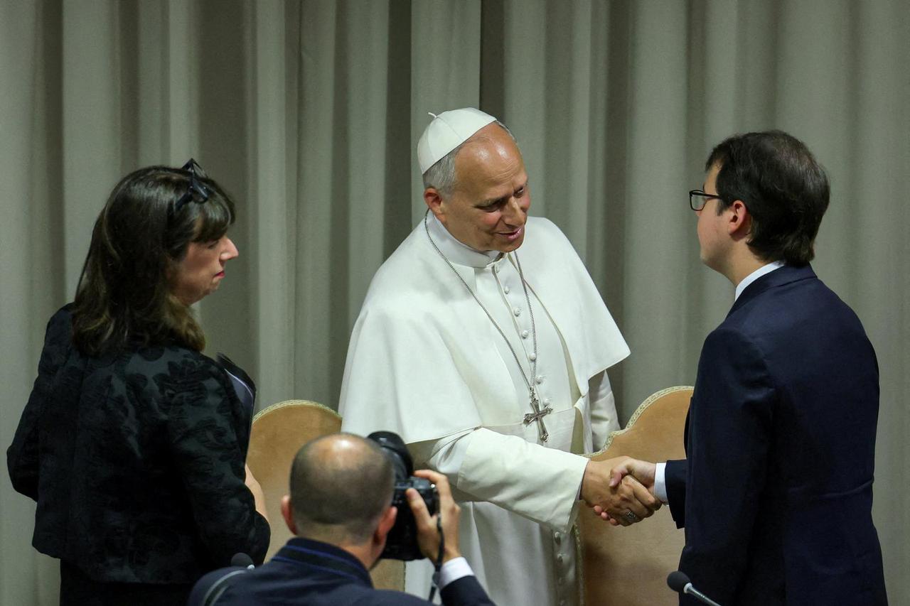 Pope Leo presents his first, AI-focused encyclical "Magnifica humanitas" at the Vatican
