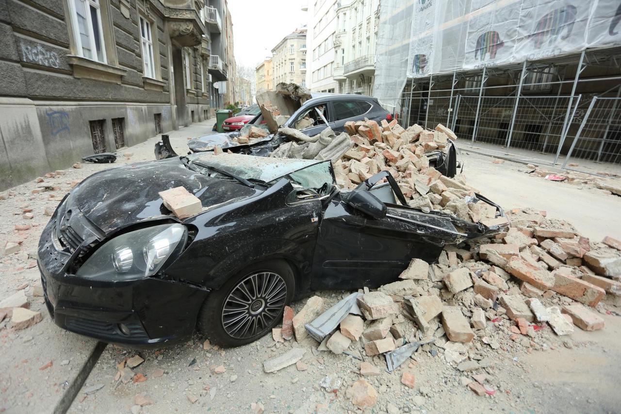 Potres koji je pogodio Zagreb uzrokovao veliku štetu u Đorđićevoj ulici