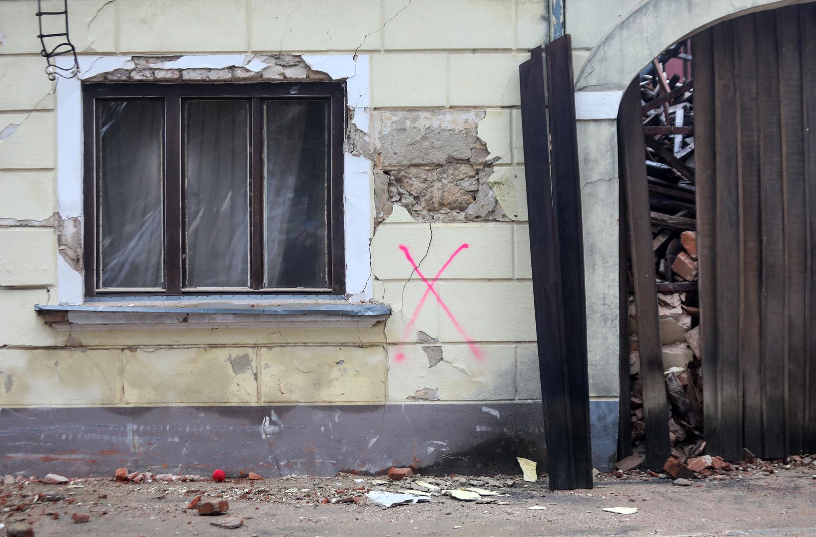 03.01.2021., Petrinja - Razrusen centar grada od potresa. Photo: Marin Tironi/PIXSELL