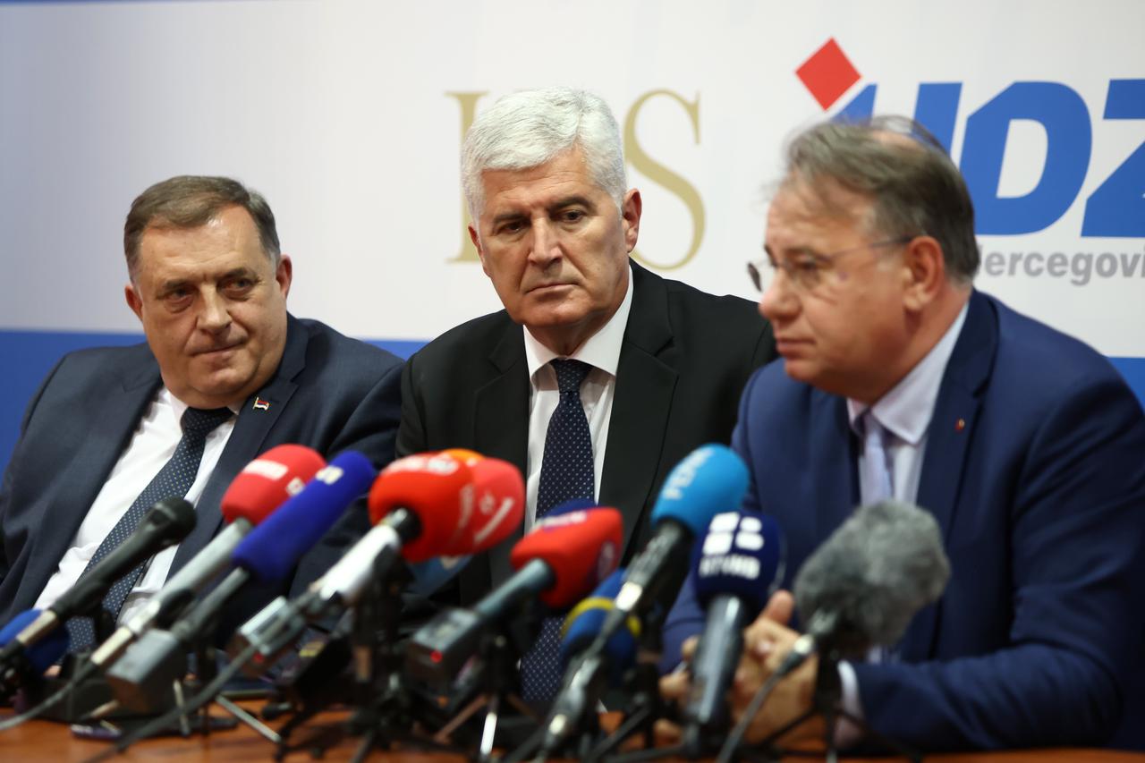 Izjave nakon sastanka HDZ-a BiH, SNSD-a i SDP-a BiH održanog u Mostaru