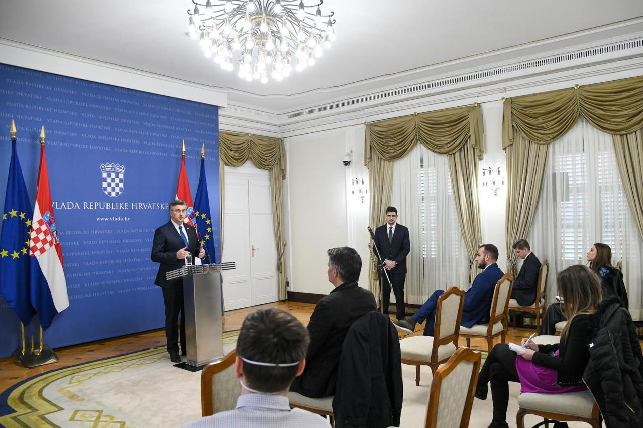 Zagreb: Premijer Andrej Plenković predstavio novi paket mjera za gospodarstvo