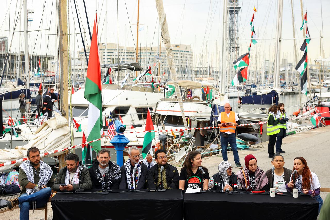 Humanitarian flotilla prepares to depart for Gaza from Barcelona