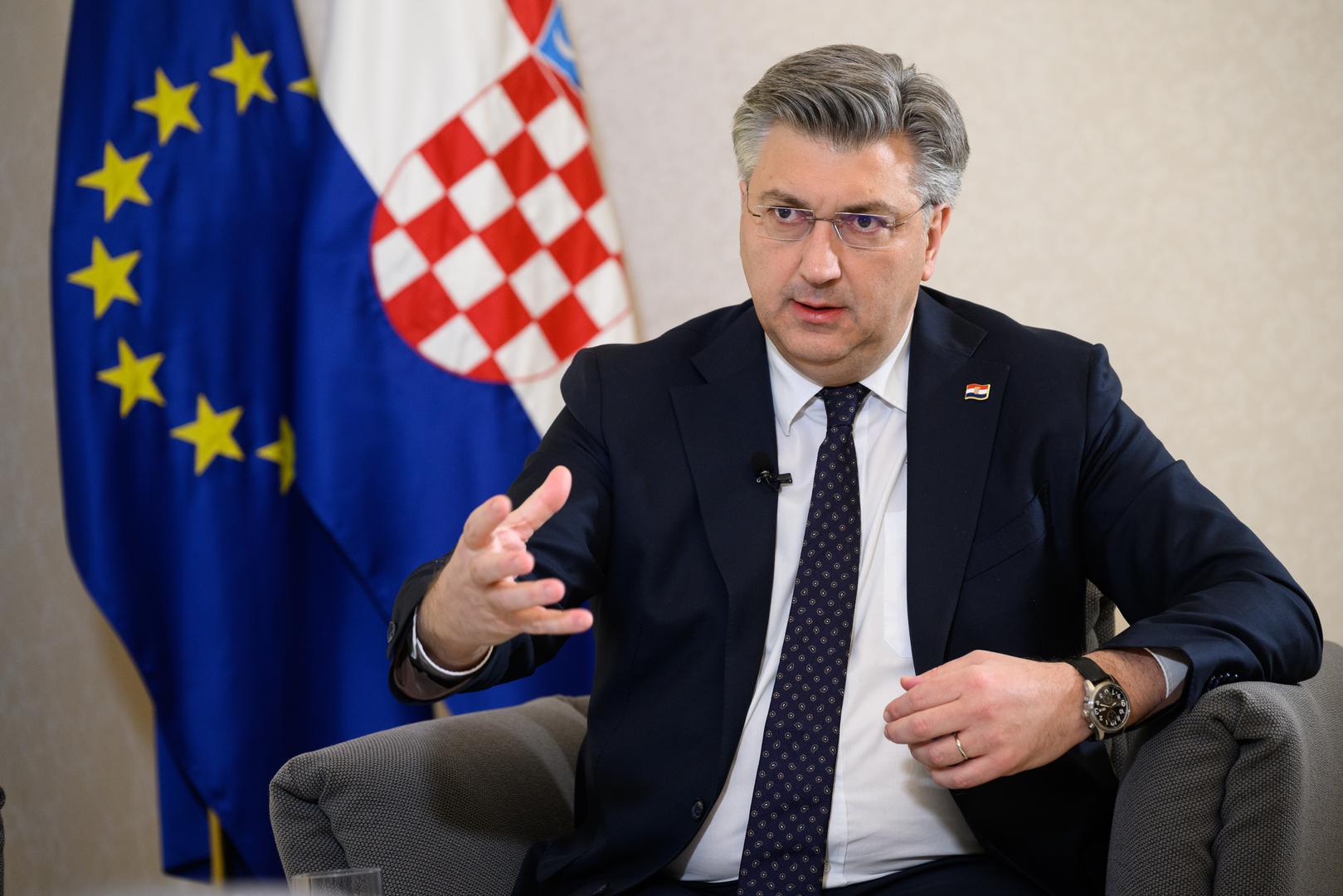 06.04.2023., Zagreb - Andrej Plenkovic, Predsjednik Vlade Republike Hrvatske. Photo: Davor Puklavec/PIXSELL