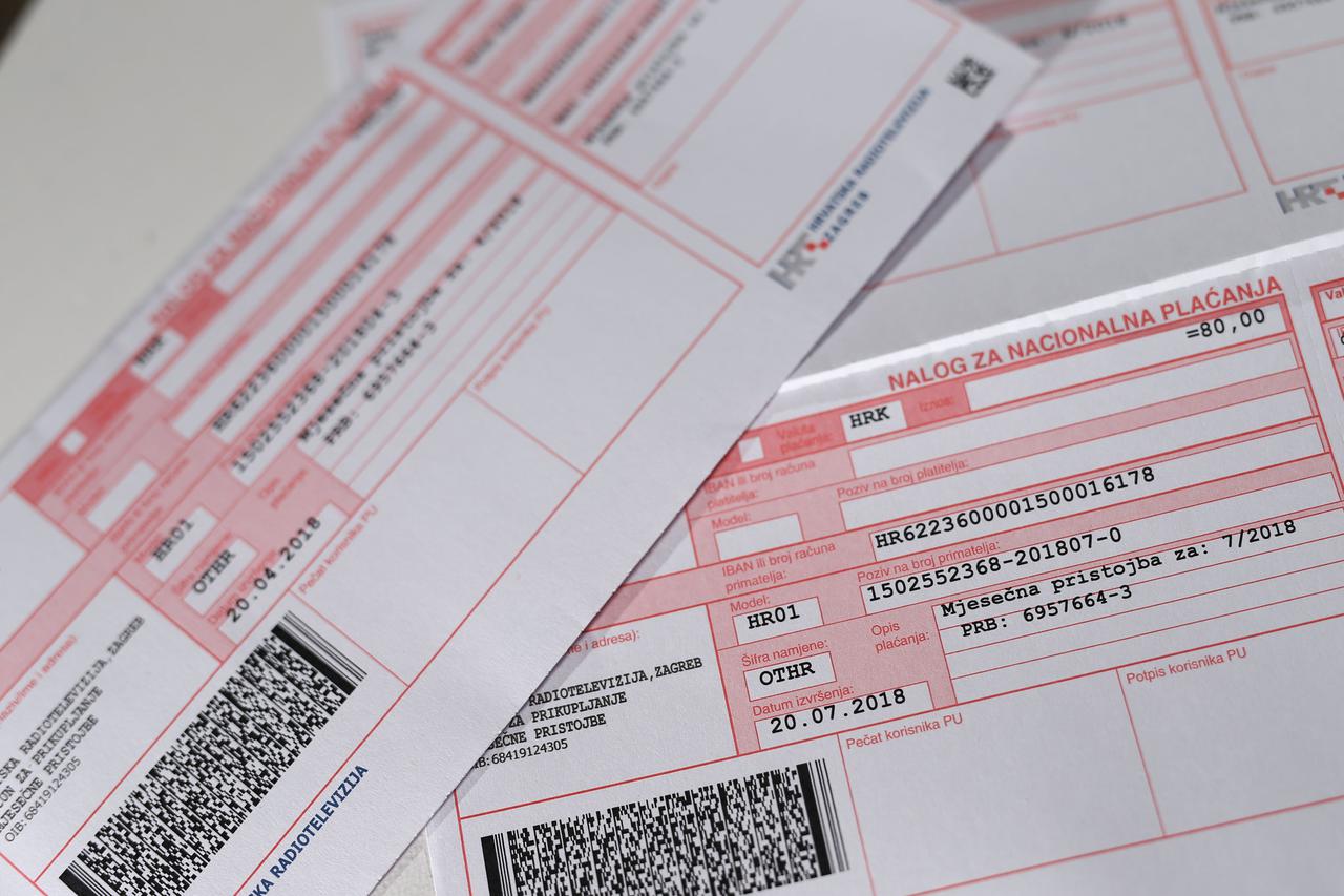 Ra?uni za mjese?nu pristojbu HRT-a