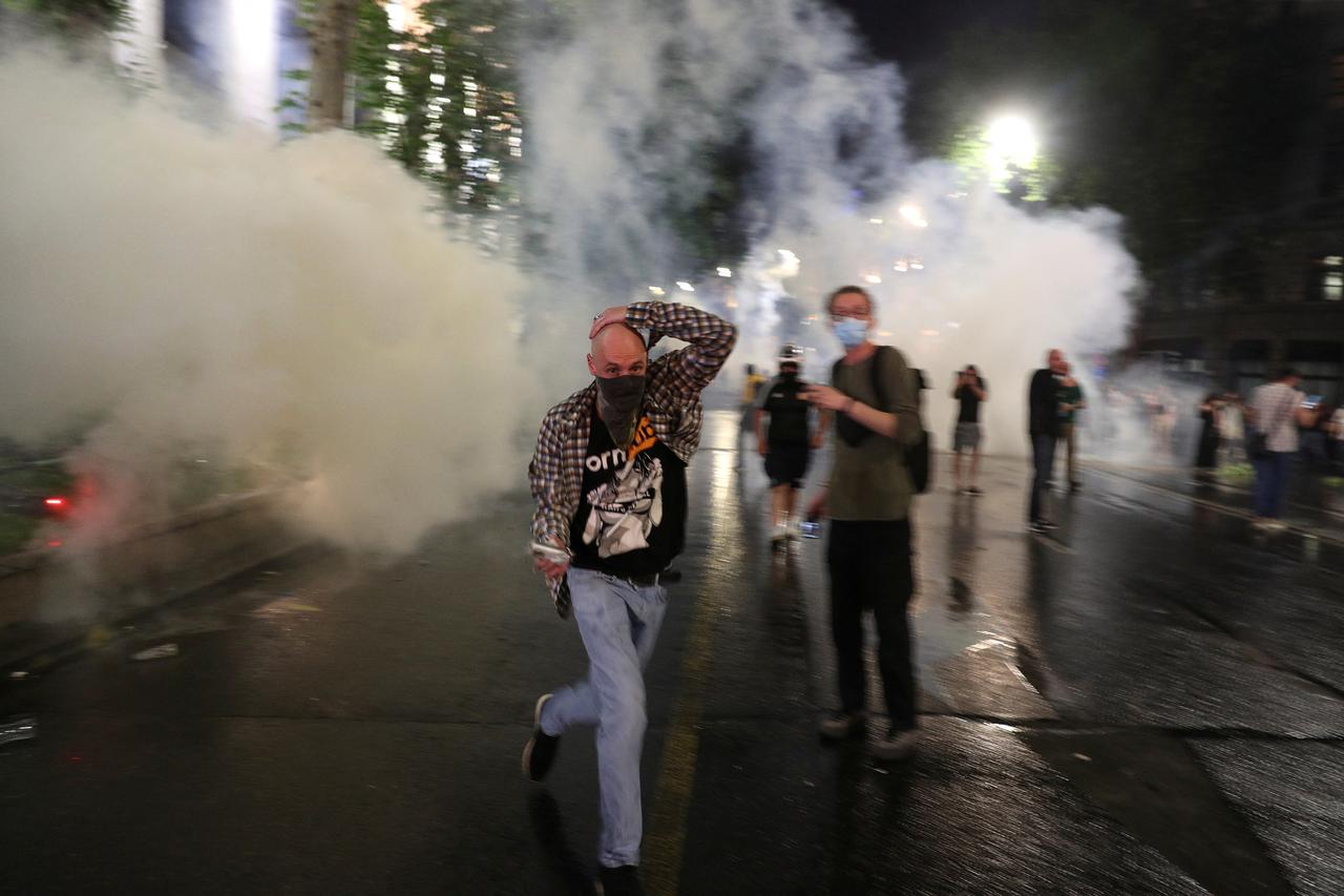 Protesters in Georgia rally against 'foreign agent' bill