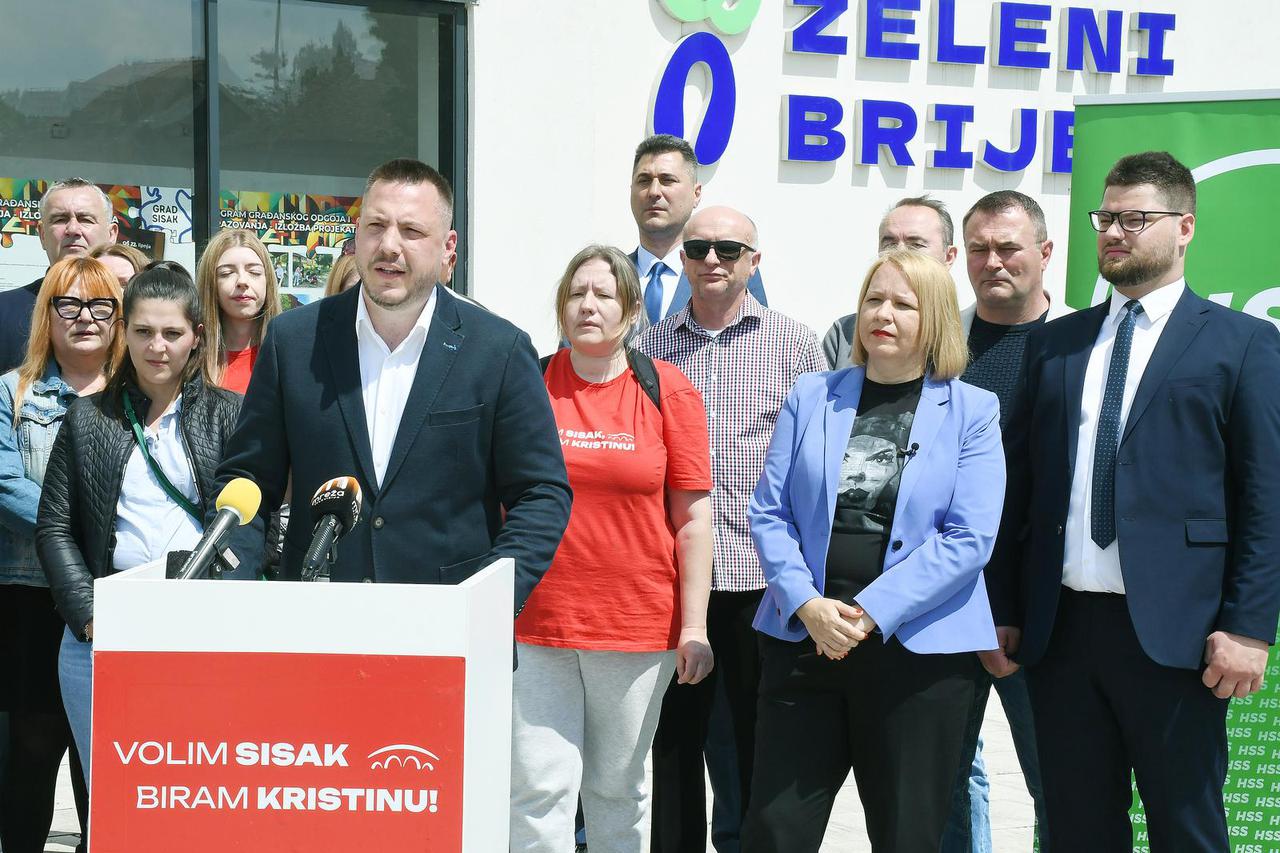 Sisak: Kristina Ikić Baniček predstavila je liste za Gradsko vijeće Grada Siska i gradonačelnicu Grada Siska