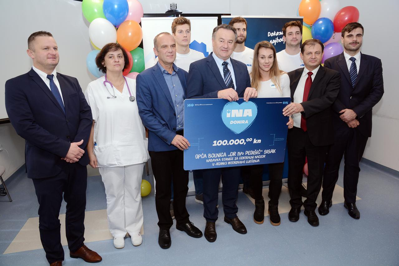 INA uručila donaciju Općoj bolnici Dr. Ivo Pedišić u Sisku