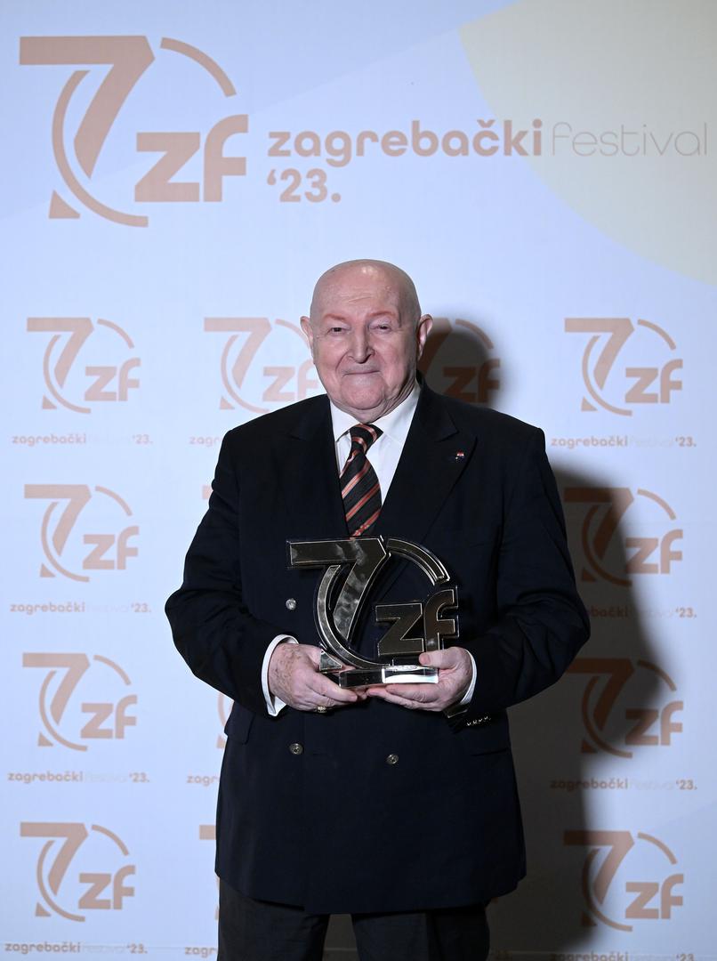 15.03.2023., Zagreb - 70 godina Zagrebackog festivala, promocija monografije i dodjela posebnog priznanja Dragi Diklicu. Drago Diklic Photo: Marko Lukunic/PIXSELL
