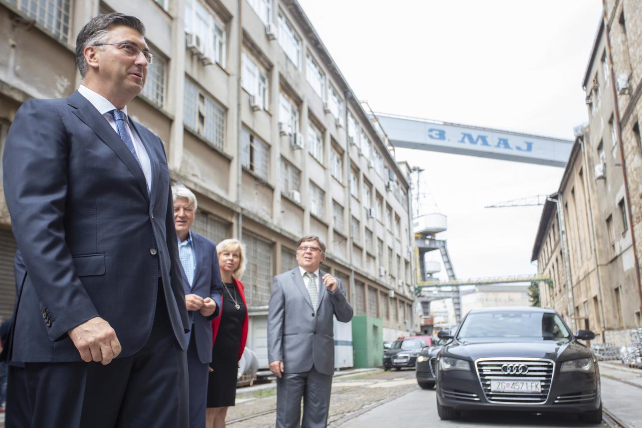 Predsjednik Vlade Andrej Plenković obišao brodogradilište 3. Maj