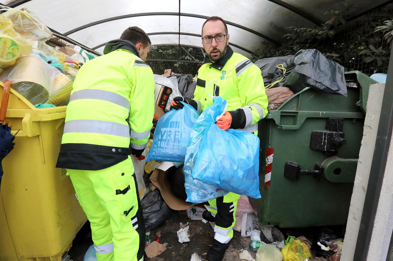 Zagreb: Gradonačelnik Tomašević s radnicima Čistoće skupljao nakupljeni otpad