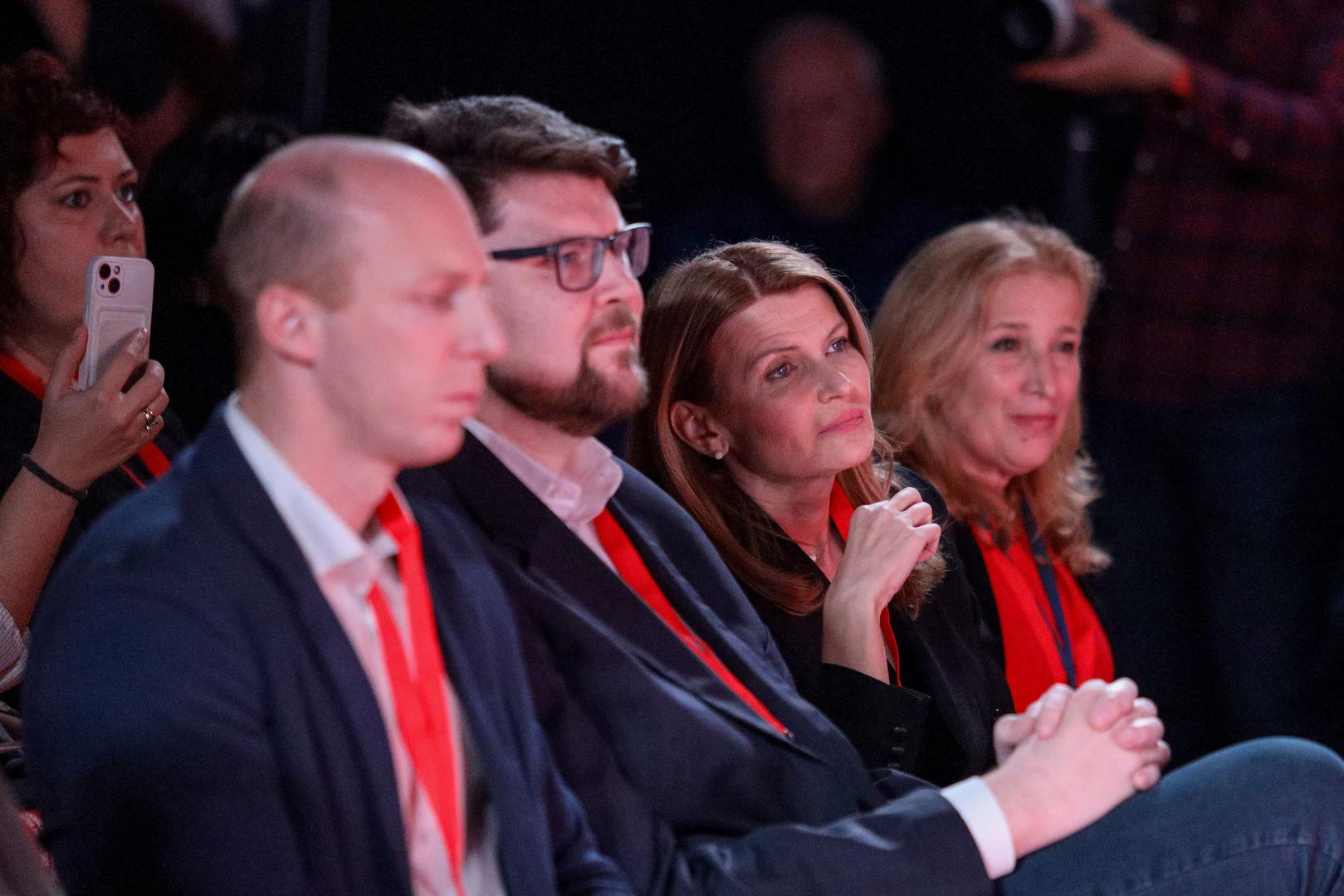 16.02.2024., Zadar - U Knezevoj palaci odrzan je skup SDP-a "Borba za dostojanstvo". potpredsjednica SDP-a Sabina Glasovac Photo: Sime Zelic/PIXSELL