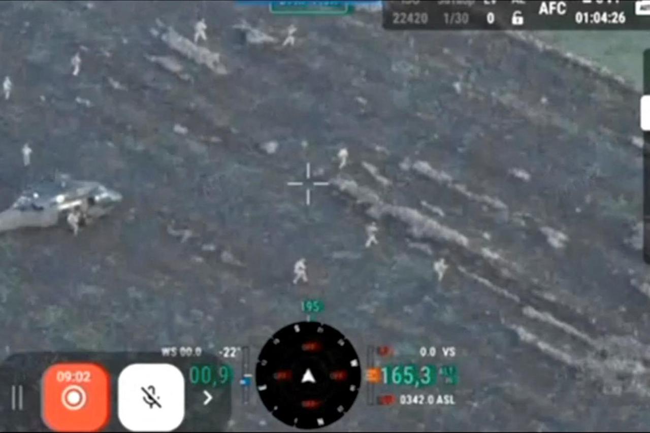 Video released by Ukrainian military is said to show troops in Pokrovsk