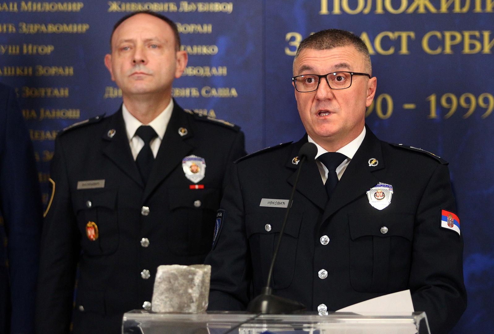 25, December, 2023, Belgrade -  Representatives of the Ministry of Internal Affairs held a media conference in the Palace of Serbia regarding last night's events during the protests in Belgrade. Head of the Police Administration, Ivica Ivkovic. Photo: A.K./ATAImages25, decembar, 2023, Beograd - Predstavnici Ministarstva unutrasnjih poslova odrzali su u Palati Srbija konferenciju za medije povodom sinocnih dogadjaja tokom protesta u Beogradu. Photo: A.K./ATAImages Photo: A.K./ATA images/PIXSELL