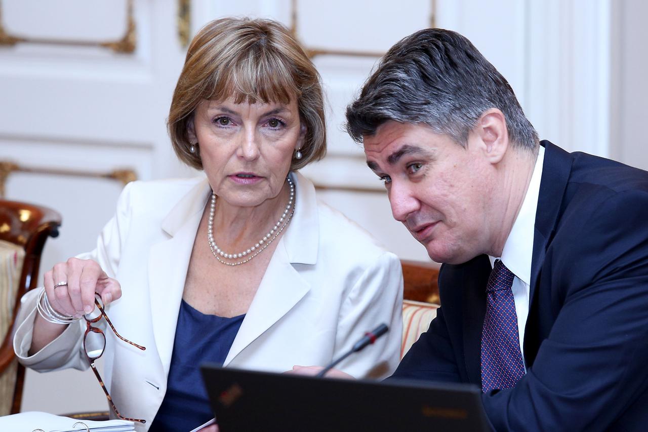 Vesna Pusić i Zoran Milanović