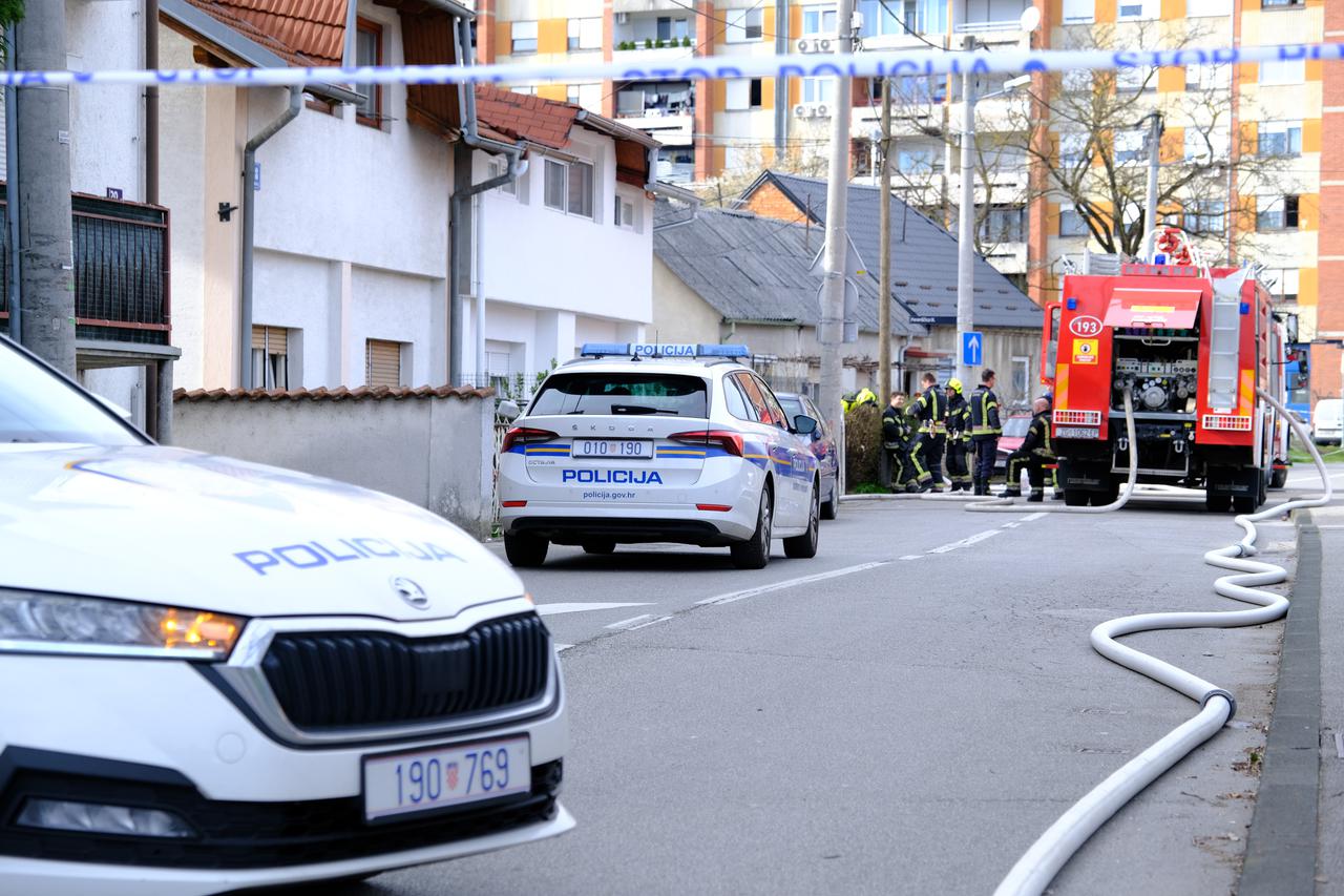 Zagreb: Policija na Ferenščici ogradila šire područje gdje je danas bio požar