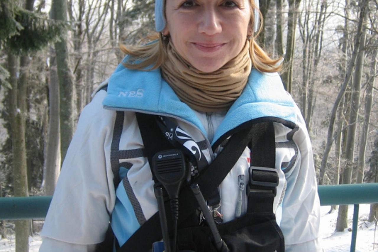 \'Sljeme, 06.01.2011. Kristina Laco, direktorica Premise, u009Aefica press sluu009Ebe na Snjeu009Eu009Enoj kraljici Snimio Drau009Een Brajdiæ\'