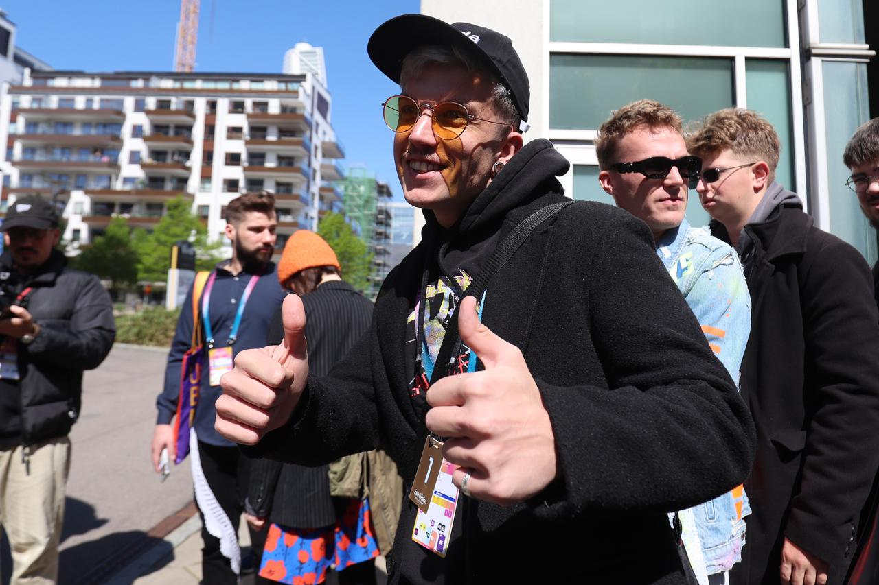 Malmo: Dobro rasploženi  Baby Lasagna uoči večerašnjeg nastupa u finalu Eurosonga