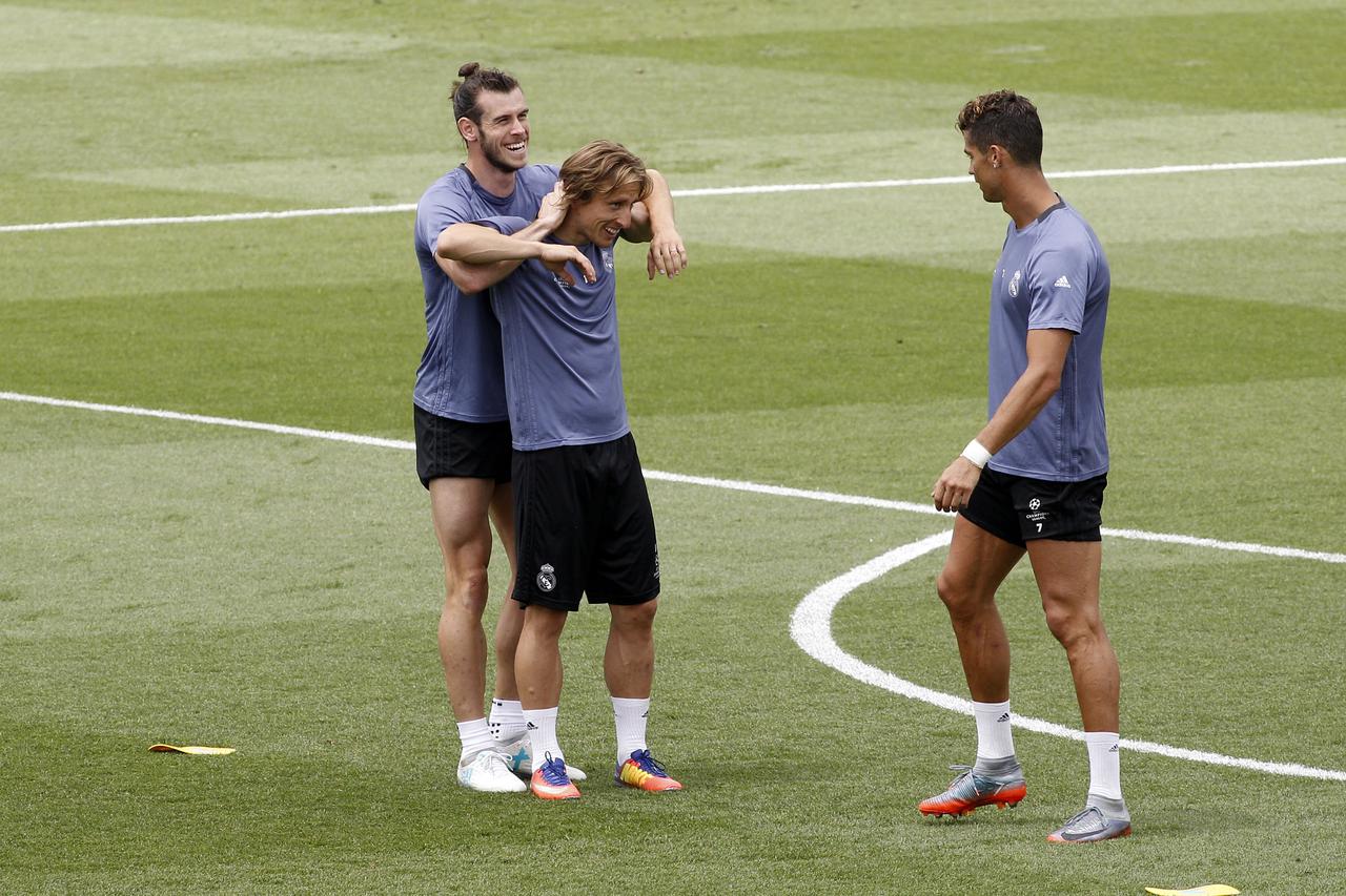 Luka Modrić, Gareth Bale i Cristiano Ronaldo