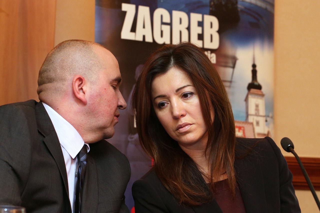 15.01.2015., Hotel Westin, Zagreb - Turisticka zajednica Grada Zagreba predstavila turisticke rezultate za 2014. godinu. Zlatan Muftic, Martina Bienenfeld.  Photo: Zarko Basic/PIXSELL