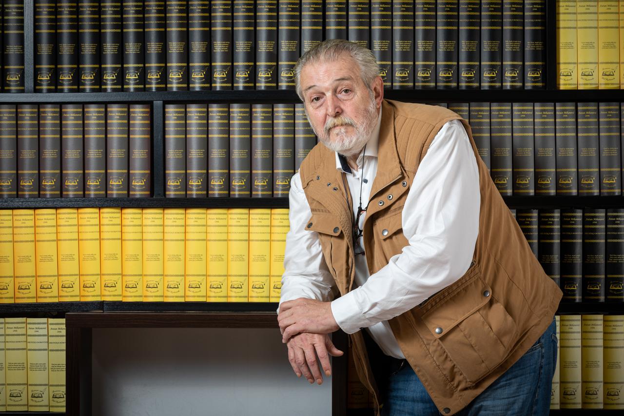 Zlatko Kriic, novi predsjednik Drustva hrvatskih knjizevnika. Photo: Davor Puklavec/PIXSELL