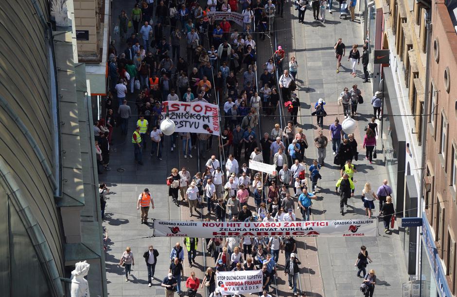 prosvjed Udruga Franak