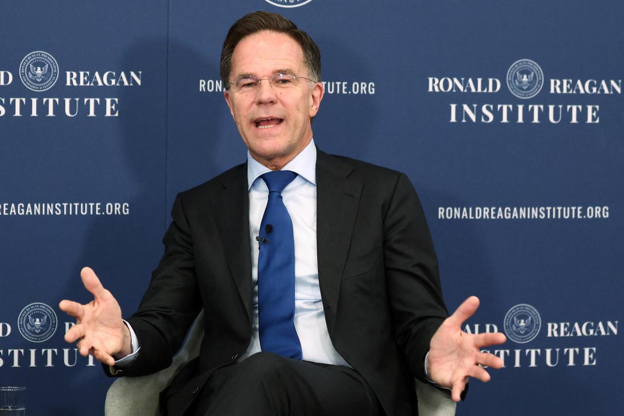 NATO's Secretary General Rutte speaks at the Ronald Reagan Presidential Foundation and Institute
