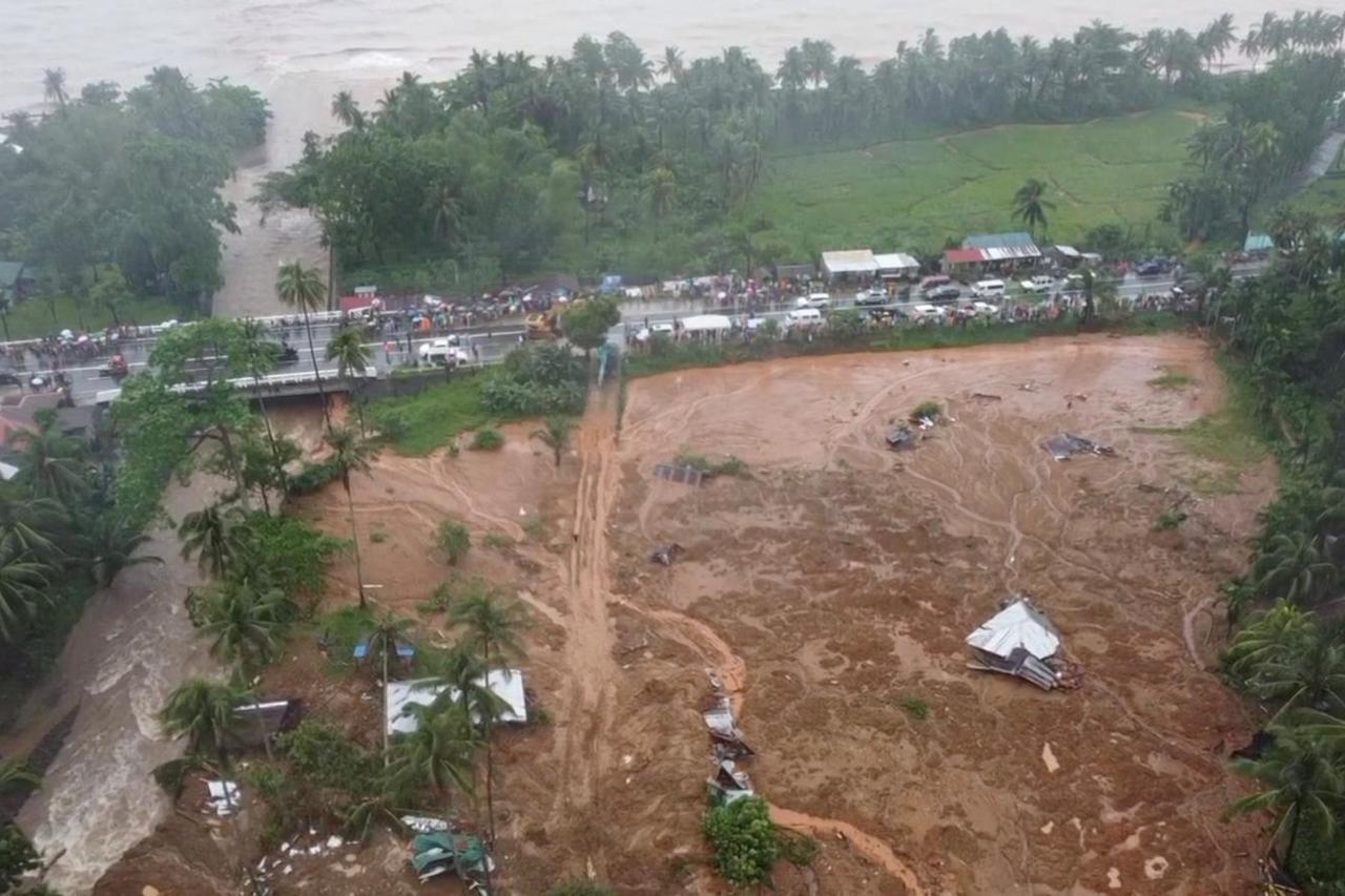 Aftermath of tropical storm Megi in Baybay city