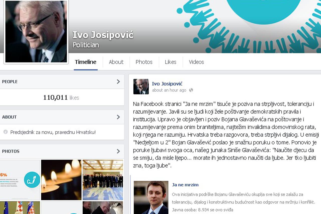 Ivo Josipović,podrška,Bojan Glavašević