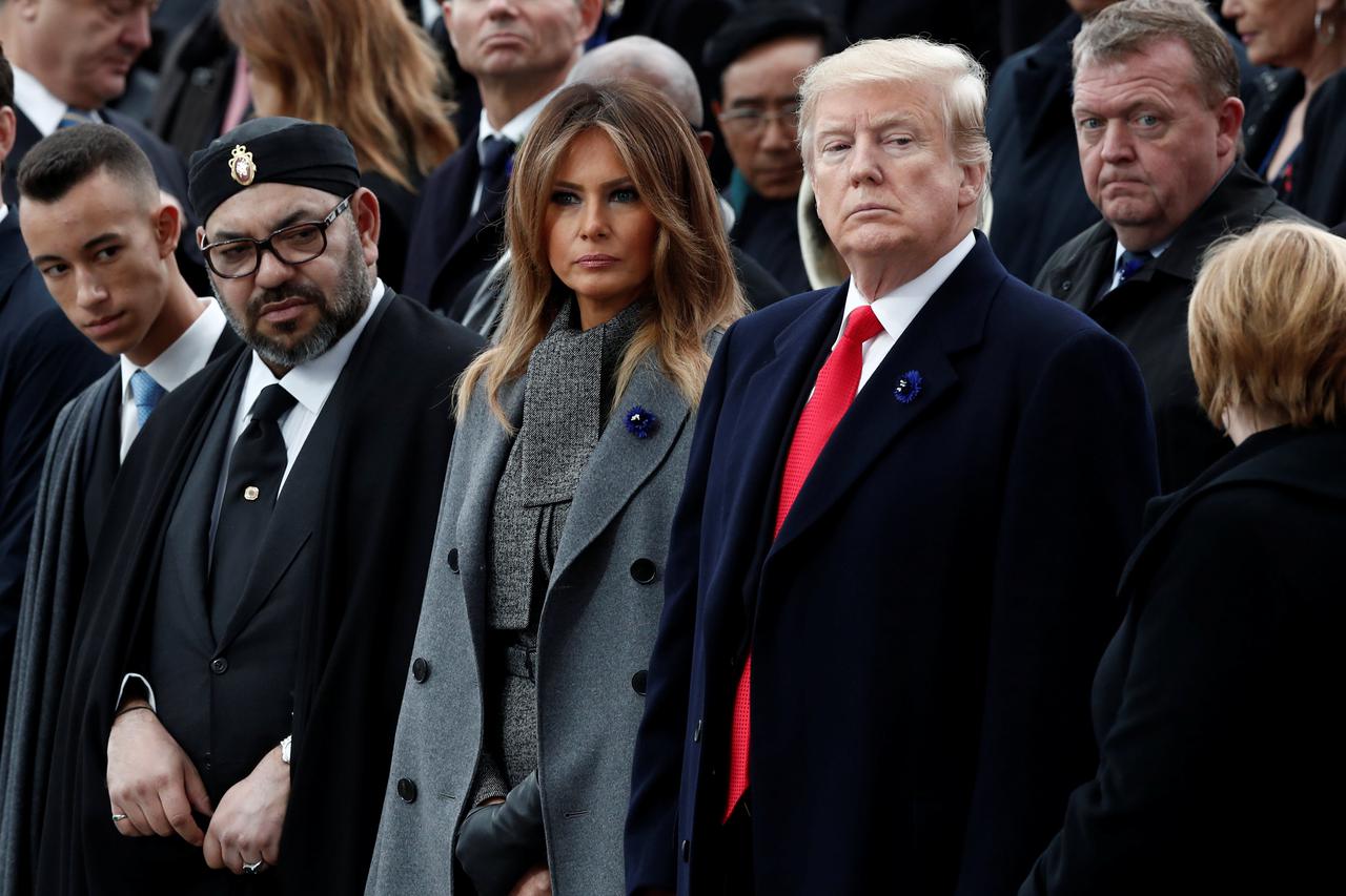 Muhamed VI., Melania Trump i Donald Trump