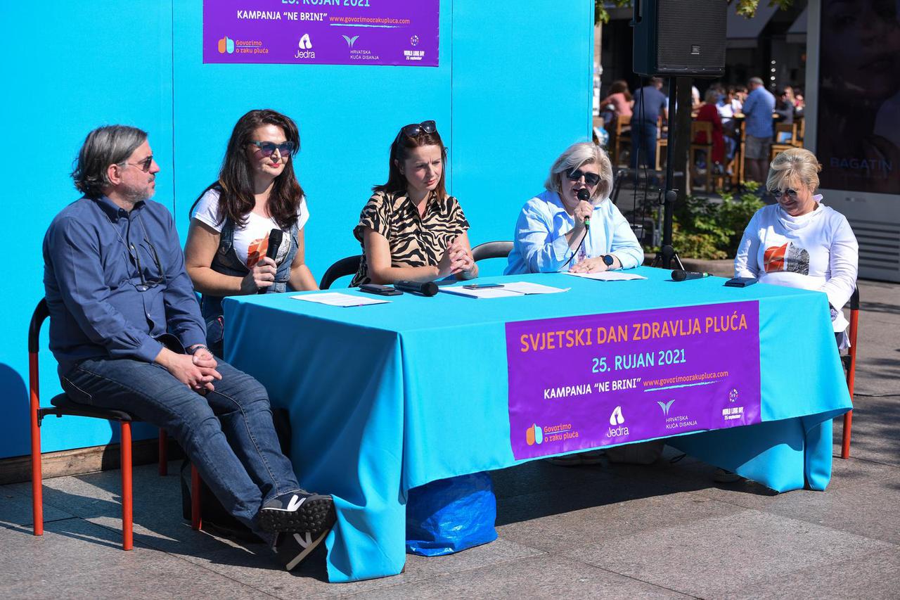 Zagreb: Predstavljena kampanja 'Ne brini' udruge za pomoć oboljelima od raka pluća Jedra