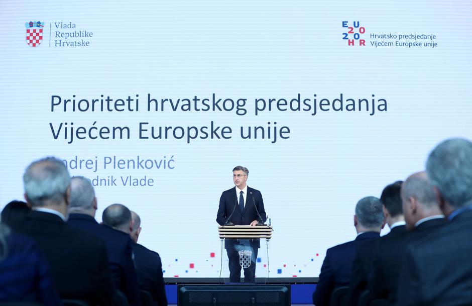 Andrej Plenković predstavio prioritete hrvatskog predsjedanja Vijećem EU