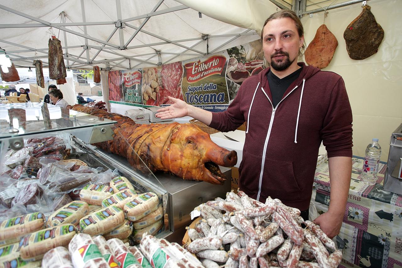 11.05.2016., Zagreb - Na Europskom trgu odrzava se sajam talijanskih proizvoda, 2. Italia Fest. Nikola Badurina.  Photo: Zarko Basic/PIXSELL
