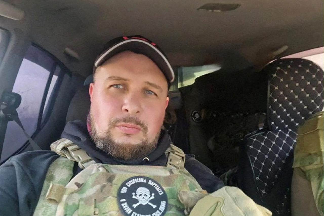 Undated social media picture shows Russian military blogger Tatarsky