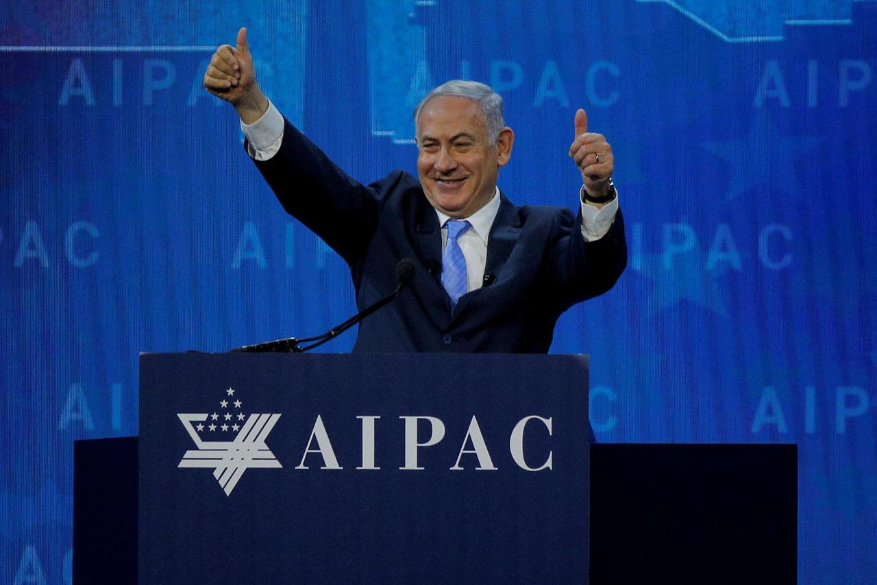 FILE PHOTO: Israeli Prime Minister Benjamin Netanyahu speaks at the AIPAC policy conference in Washington