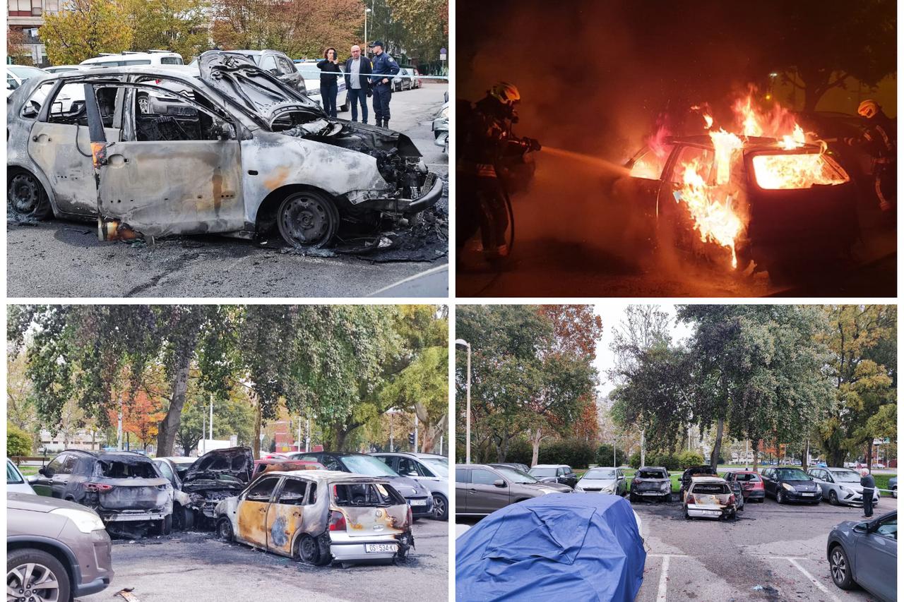 Požar automobila u Novom Zagrebu