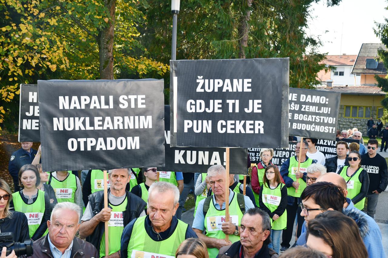 U Dvoru održan prosvjed protiv odlaganja nuklearnog otpada