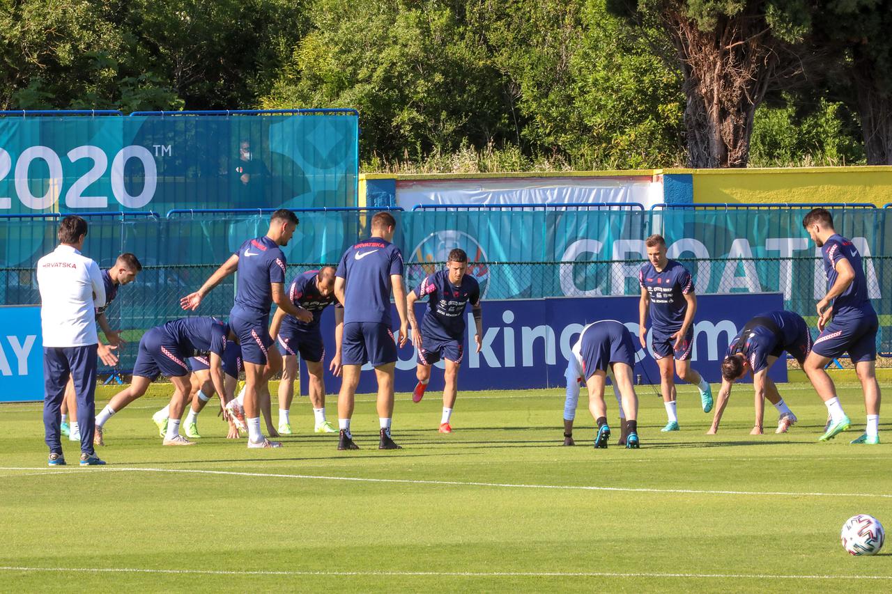 Rovinj: Trening hrvatske nogometne reprezentacije