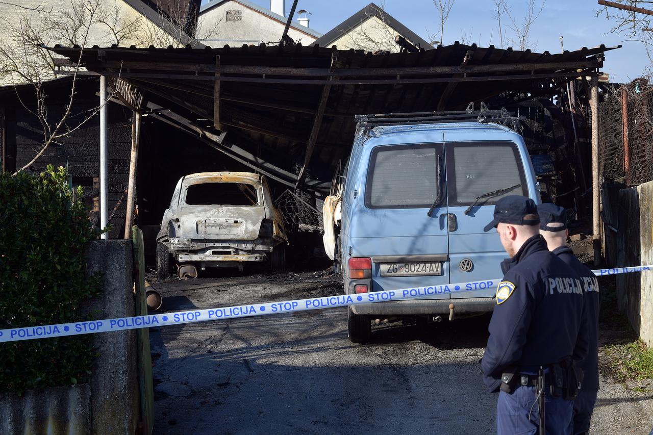 Zagreb: U požaru izgorjeli automobili i nadstrešnica, očevid u tijeku