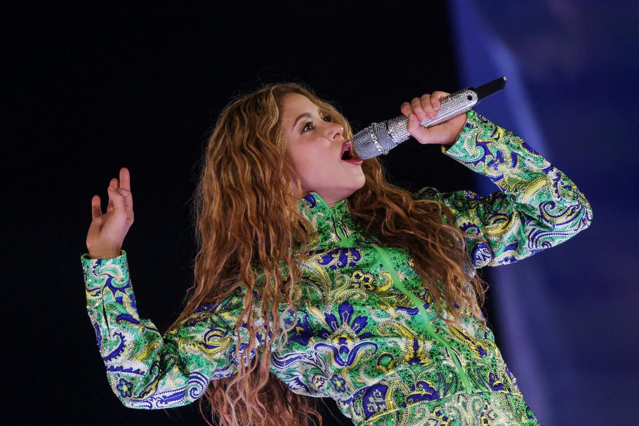 FILE PHOTO: Shakira holds open concert at Copacabana beach in Rio de Janeiro