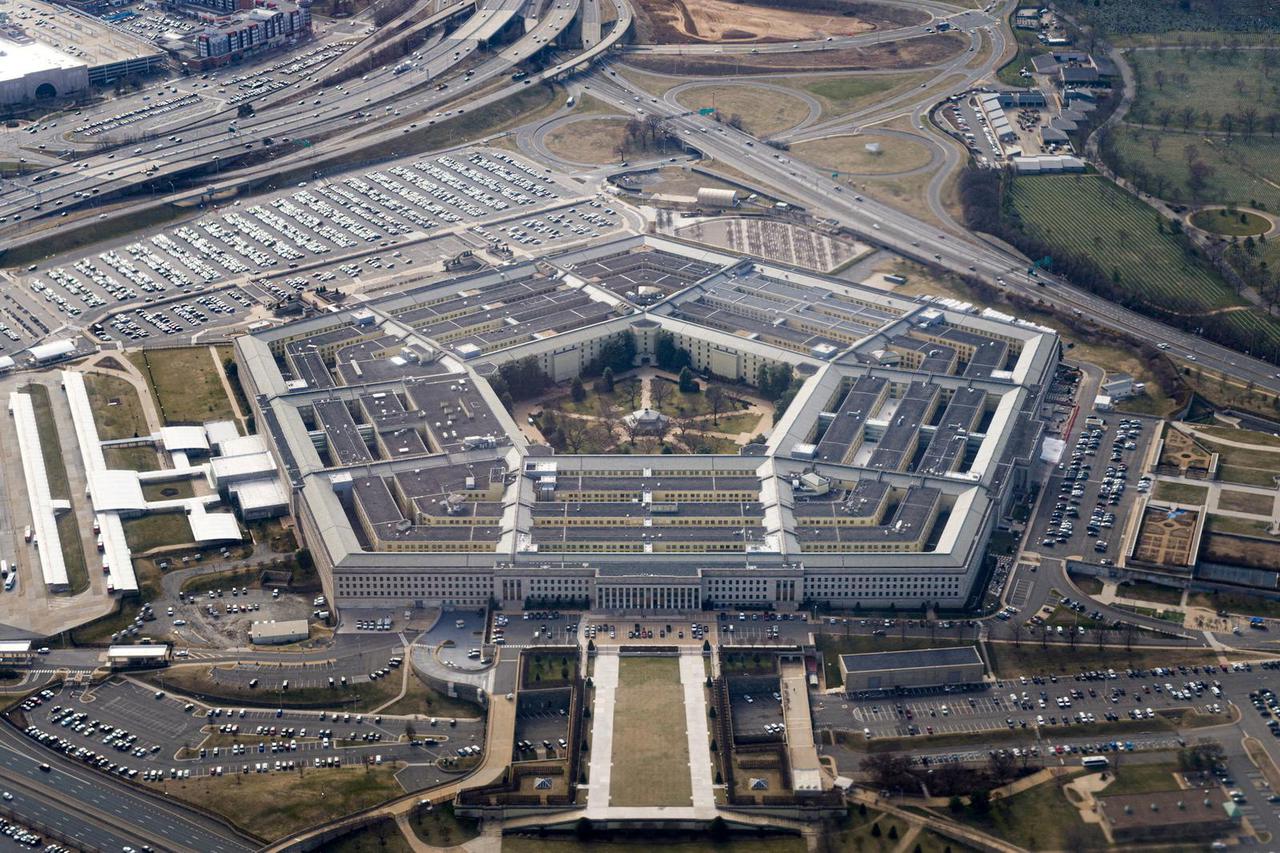 FILE PHOTO: Aerial view of the Pentagon is seen in Washington